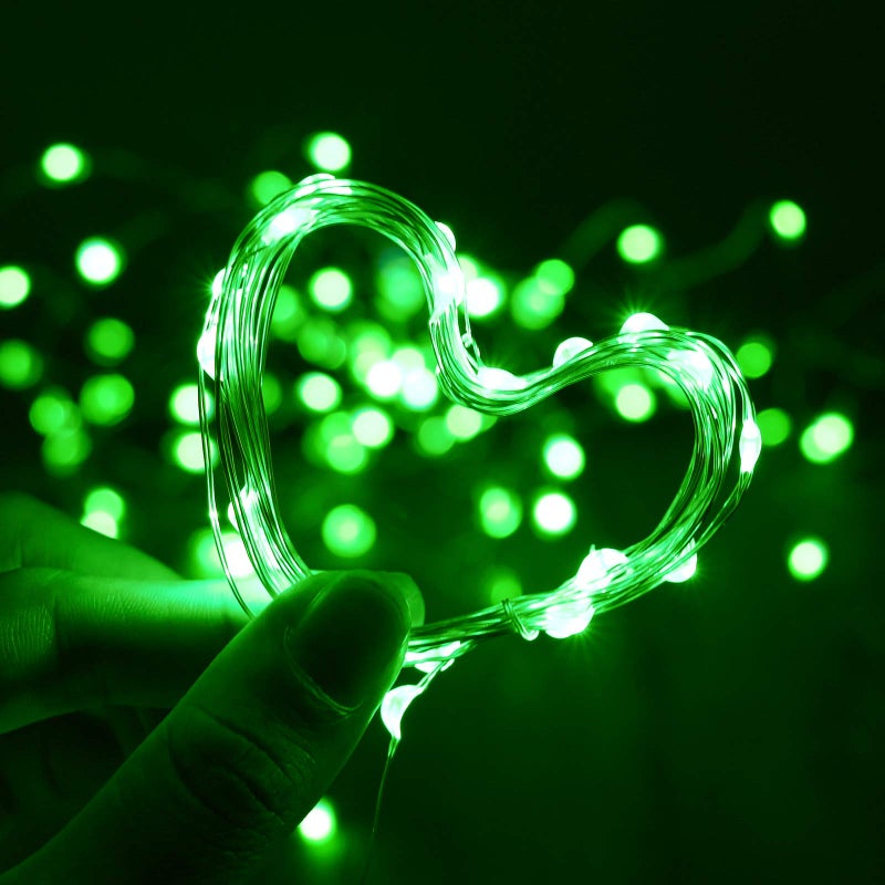 XINKAITE Waterproof LED Fairy String Lights - Starry DIY Decoration for Indoor & Outdoor Parties, Christmas, Holidays (10FT/3Meters, Green) - Image 4